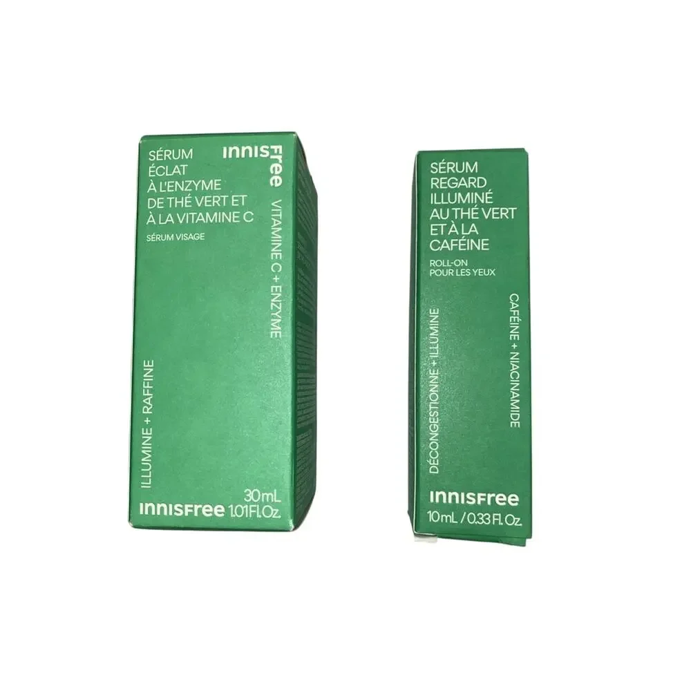 Innisfree Green Tea Lot 2: Facial Serum & Eye Roll-on